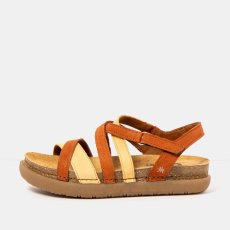 Dámské barevné sandály RHODES#1714 MULTI DARK ORANGE-HONEY /RHODES