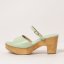 Designové dámské pantofle#S3273 NAPPA PASTEL GREEN/ ST.LAURENT SANDAL Designové dámské pantofle#S3273 NAPPA PASTEL GREEN/ ST.LAURENT SANDAL