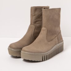 Kotníková obuv na platformě#1531 NOBUCK TAUPE/BRIGHTON