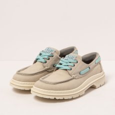Designové polobotky#1901 NOBUCK-CANVAS BONE/ BIRMINGHAM