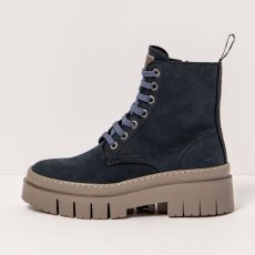 Kotníkové boty na tkaničky#1953 NOBUCK NAVY/AMBERES