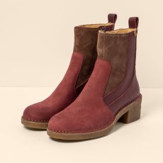 Polokozačky s podpatkem#N5668 MULTI LEATHER CEREZA / TICINO
