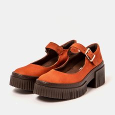 Dámská obuv na podpadku#1373 NOBUCK DARK ORANGE/YORK Dámská obuv na podpadku#1373 NOBUCK DARK ORANGE/YORK
