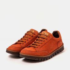 Kožené polobotky#1595 NOBUCK DARK ORANGE/ONTARIO