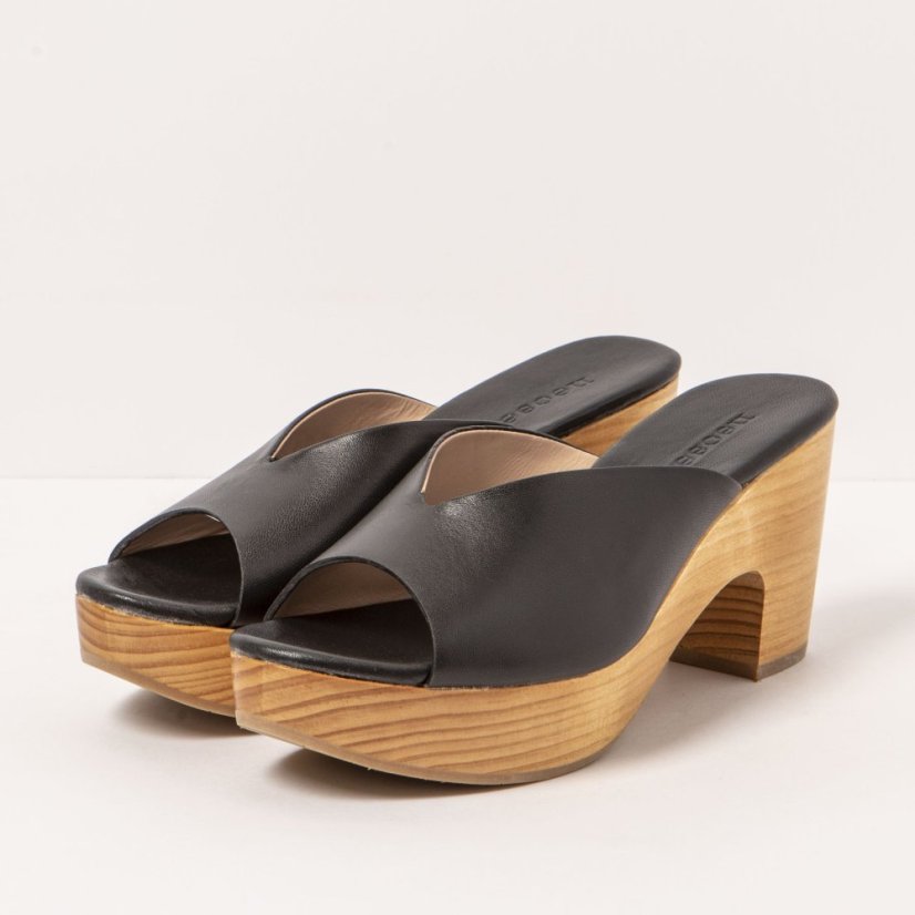 Elegantní dámské pantofle#S3274 NAPPA BLACK/ ST.LAURENT SANDAL