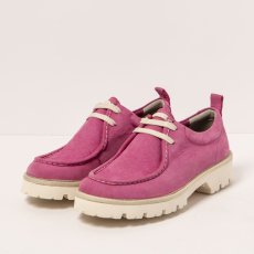 Kožené polobotky#1483 NOBUCK PINK / DENVER