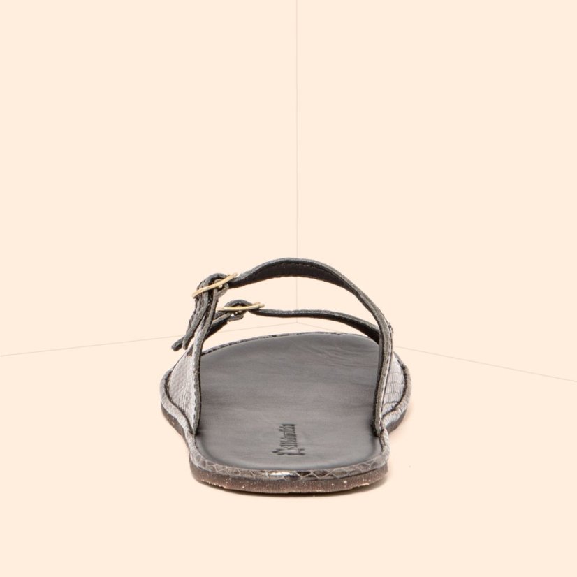 Dámské barefoot pantofle BARE#N5684 SNAKE GREY/ BARE SANDALS