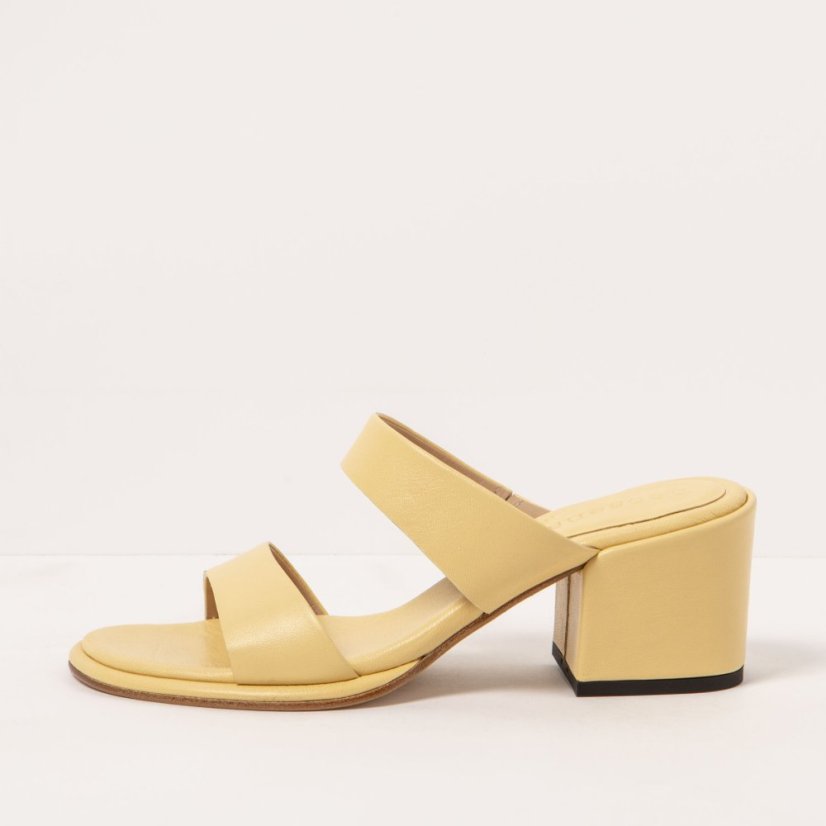 Luxusní pantofle s podpatkem#S3174 NAPPA SUN LIGHT/ FABER