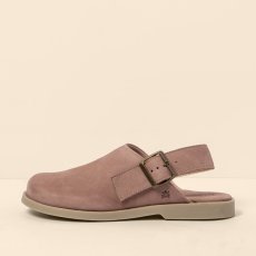 Uzavřené sandály#N5871 NOBUCK LAVADO MALVA/ ARENISCA