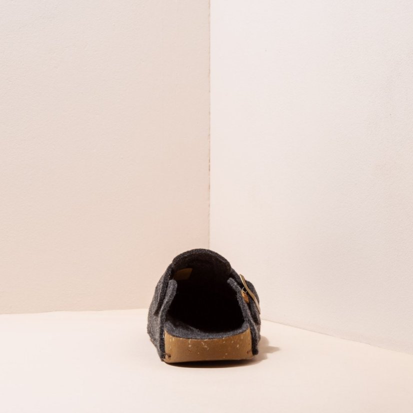 Vlněné pantofle#NA70 WOOL BLACK/HOME