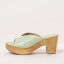 Elegantní dámské pantofle#S3274 NAPPA PASTEL GREEN/ ST.LAURENT SANDAL Elegantní dámské pantofle#S3274 NAPPA PASTEL GREEN/ ST.LAURENT SANDAL