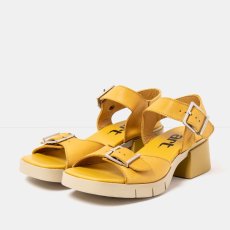 Dámské sandály na podpatku VARSOVIA#2061 ROMA YELLOW / VARSOVIA