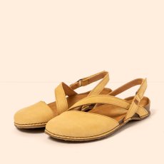 Sandály s uzavřenou špičkou PANGLAO#N5813 NOBUCK HONEY/PANGLAO