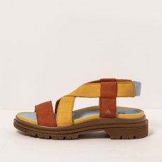 Designové sandály#1553 MULTI D.ORANGE-HONEY/ BIRMINGHAM
