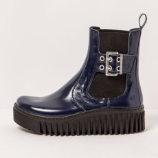 Chelsea kotníkové boty#1516 NAPPA SHINNY NAVY/BRIGHTON