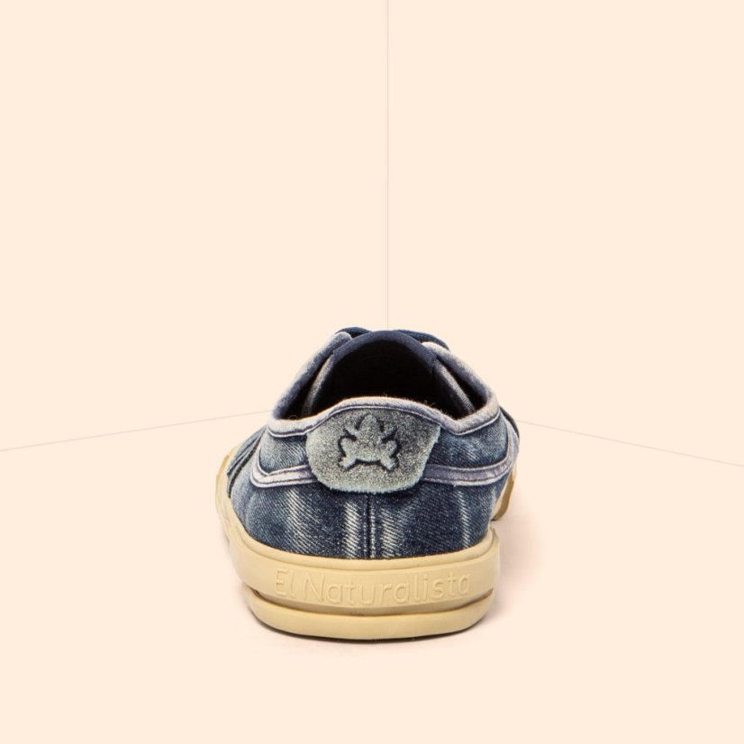 Barefoot plátěné tenisky TEKO#N5953 WASHED COTTON DENIM/TEKO