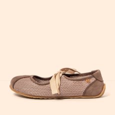 Barefoot baleríny ONDINA#N5936C MULTI MATERIAL BROWN/ ONDINA