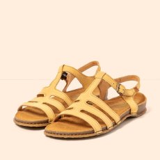 Dámské kožené sandály PANGLAO#N5803 NOBUCK HONEY/PANGLAO