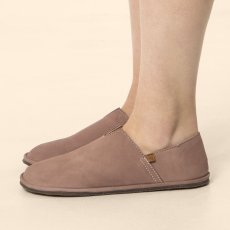Barefoot mokasíny#N5673L NOBUCK LAVADO MALVA/ BARE