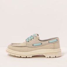 Designové polobotky#1901 NOBUCK-CANVAS BONE/ BIRMINGHAM