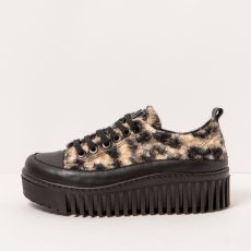 Designová obuv#1518S FANTASY LEOPARD-BLACK/BRIGHTON