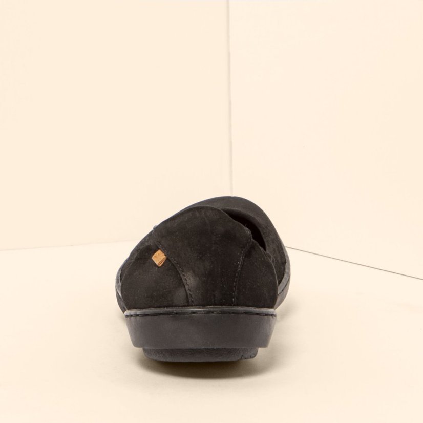 Baleríny CORAL#N5300 NOBUCK LAVADO BLACK-BLACK/ CORAL