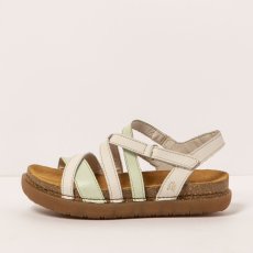 Dámské barevné sandály RHODES#1714 MULTI CREAM-LIMA /RHODES