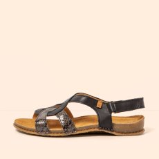 Elegantní dámské sandály PANGLAO#N5819 SNAKE BLACK-GREY /PANGLAO