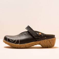Dámské pantofle dřeváky#NG96 NATURAL GRAIN BLACK / YGGDRASIL