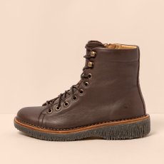Kotníkové boty na tkaničku#N5572 SOFT NAPPA TESTA/VOLCANO