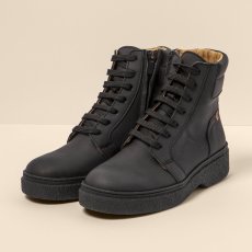 Kotníčkové boty se šněrováním#N5900 WAX NAPPA BLACK / ARPEA Kotníčkové boty se šněrováním#N5900 WAX NAPPA BLACK / ARPEA