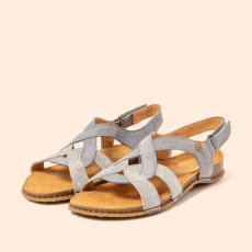 Elegantní dámské sandály PANGLAO#N5819 NOBUCK-SILK DENIM /PANGLAO
