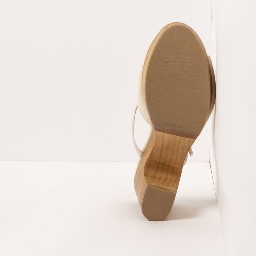 Designové dámské pantofle#S3273 NAPPA CREAM/ ST.LAURENT SANDAL