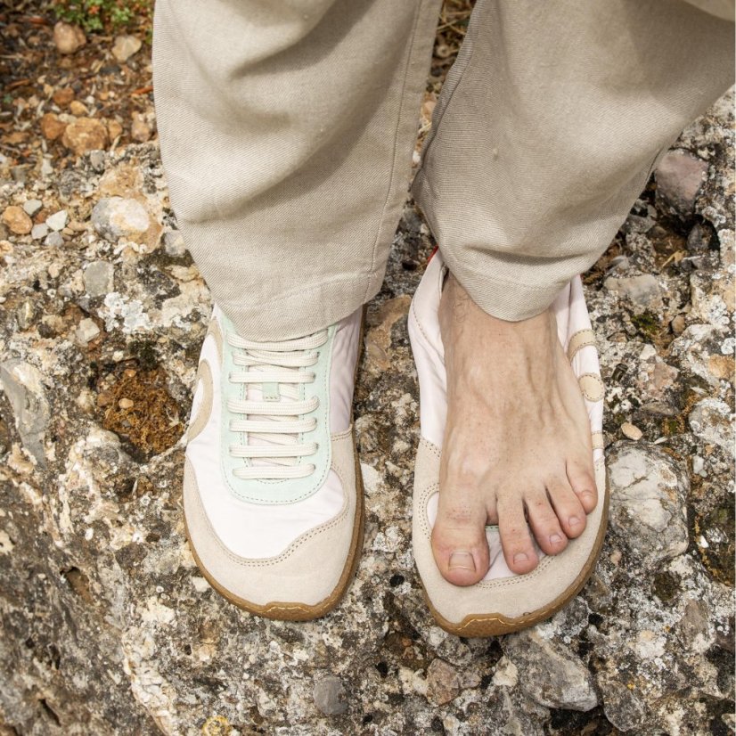 Barefoot sneakery OROEL#N5435A MULTI MATERIAL GREY/OROEL