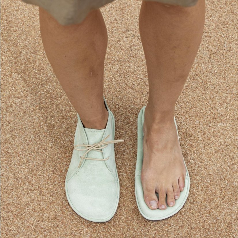 Barefoot kotníkové boty BARE#N5672 SILK SUEDE BLACK/ BARE
