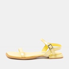 Dámské elegantní sandály BERGAMO#2000 NAPPA SHINNY PALE YELLOW / BERGAMO