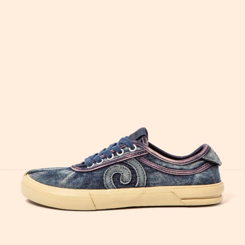 Barefoot plátěné tenisky TEKO#N5954 WASHED COTTON DENIM/TEKO