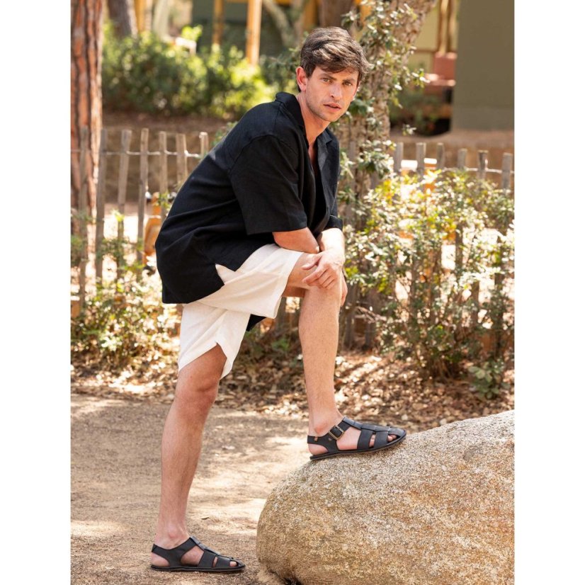 Sandály barefoot#N5681 SOFT NAPPA BLUE/ BARE SANDALS