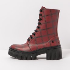 Vysoké boty#1375F FANTASY RED TARTAN/YORK