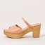 Designové dámské pantofle#S3273 NAPPA PEACH PINK/ ST.LAURENT SANDAL