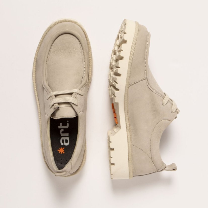 Kožené polobotky#1483 NOBUCK BONE / DENVER