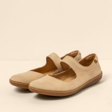 Baleríny Mary Jane CORAL#N5301 NOBUCK LAVADO CREAM/ CORAL