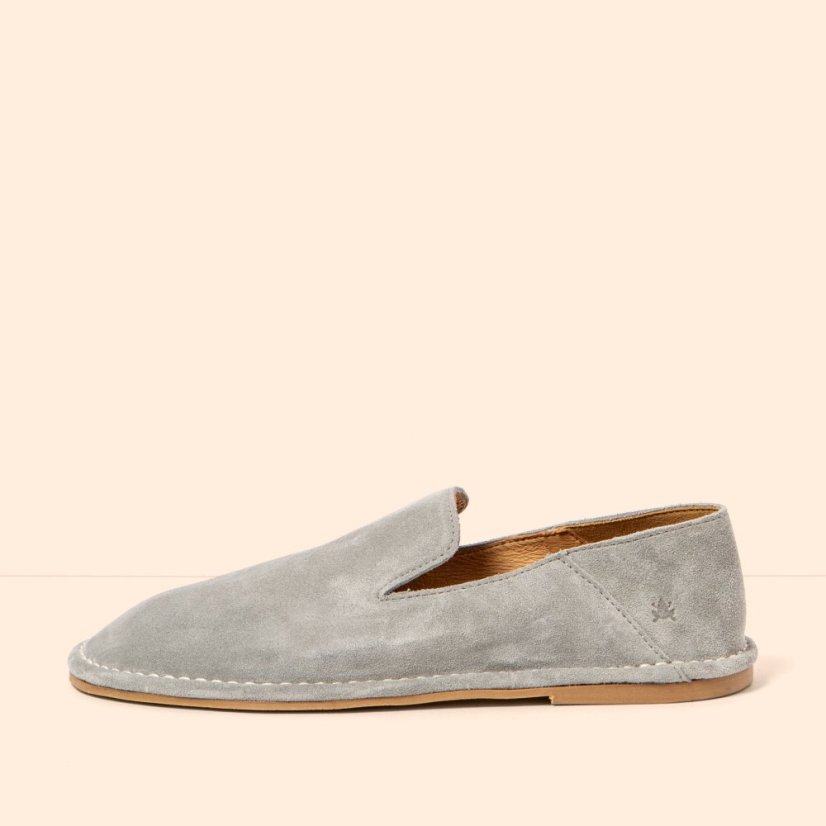 Barefoot mokasíny CRISOL#N5976 SILK SUEDE BLUE/ CRISOL