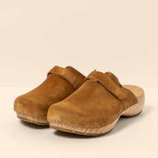 Dřevěné pantofle clogs#N5834 SILK SUEDE TOFFEE / SHOKUNIN Dřevěné pantofle clogs#N5834 SILK SUEDE TOFFEE / SHOKUNIN