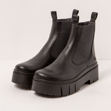 Kotníkové boty na platformě#1766 NAPPA BLACK / LEEDS