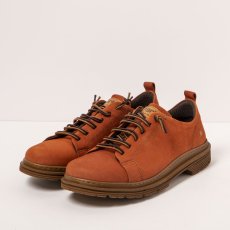 Unisex šněrovací polobotky BIRMINGHAM#1897 NOBUCK DARK ORANGE/ BIRMINGHAM