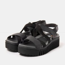 Dámské sandály na platformě BRIGHTON#1676 MULTI BLACK/BRIGHTON