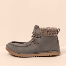 Barefootové kotníkové boty s kožíškem#N5373 PLEASANT GREY / TRIBU