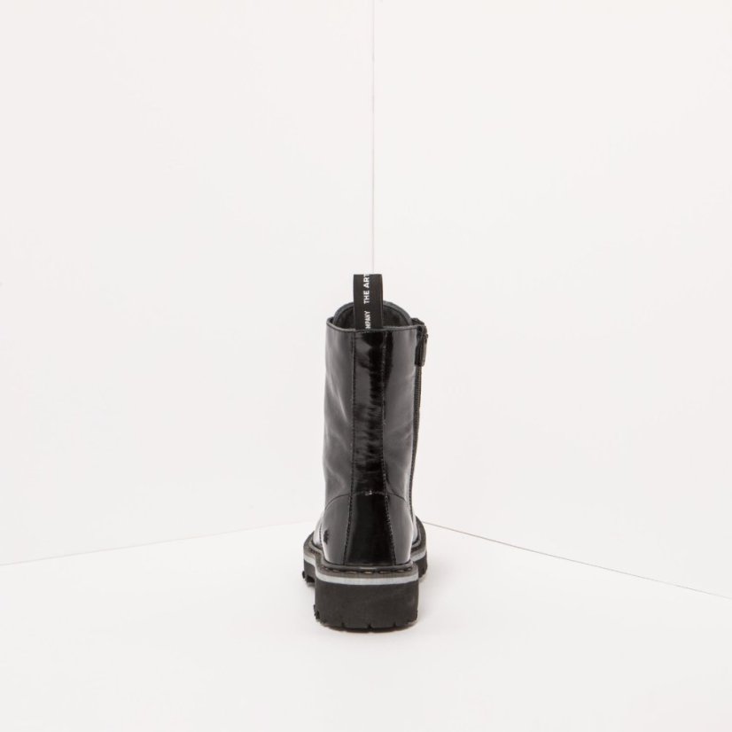 Kožené boty Glády#1167 NAPPA SHINNY BLACK / MARINA