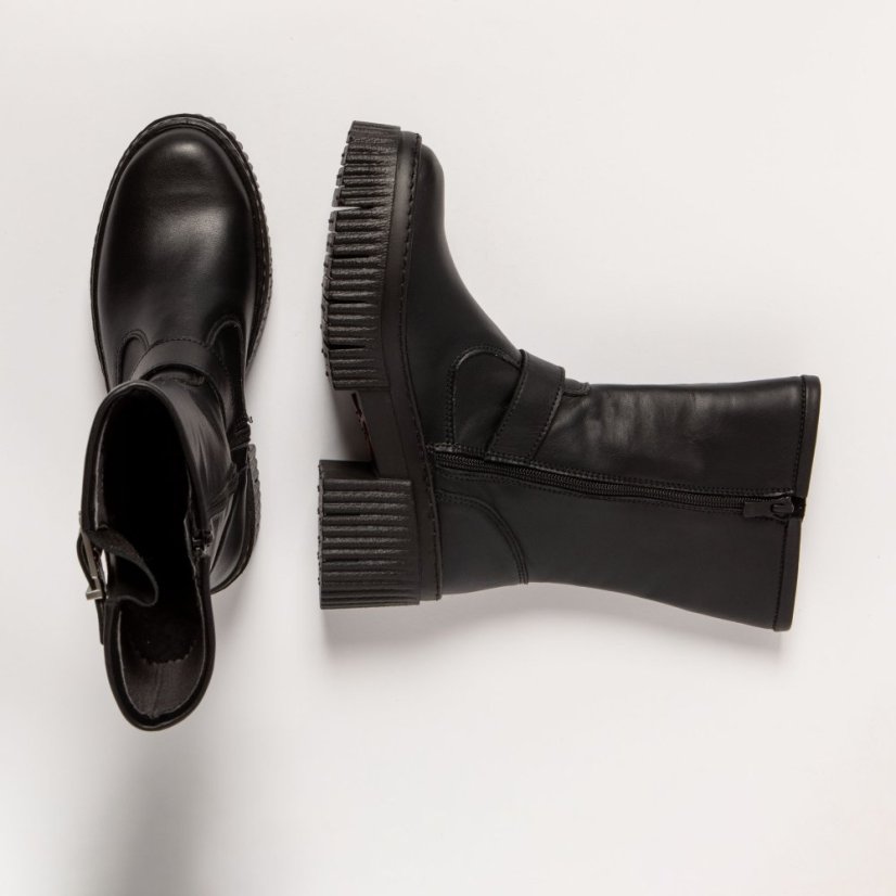 Kozačky na podpadku#1397 NAPPA BLACK /YORK